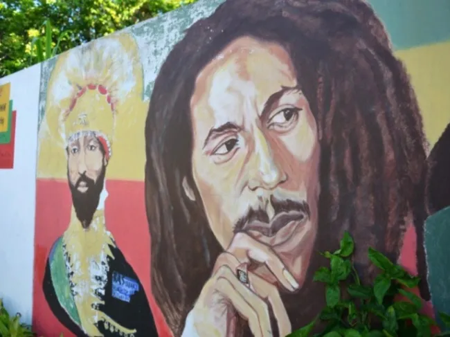 bob marley mural